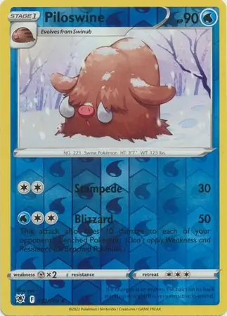 032/189 Piloswine ASR Uncommon Reverse Holo