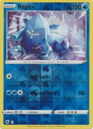037/189 Regice ASR Rare Reverse Holo