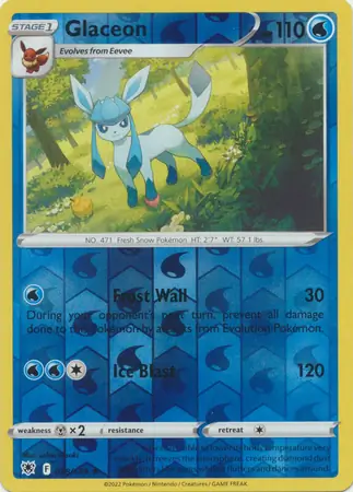 038/189 Glaceon ASR Rare Reverse Holo