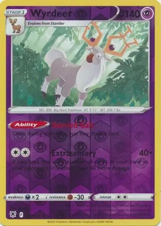069/189 Wyrdeer ASR Rare Holo Reverse Holo