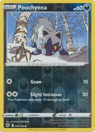 095/189 Poochyena ASR Common Reverse Holo