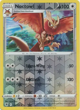 121/189 Noctowl ASR Uncommon Reverse Holo
