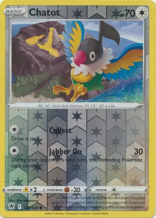 129/189 Chatot ASR Common Reverse Holo