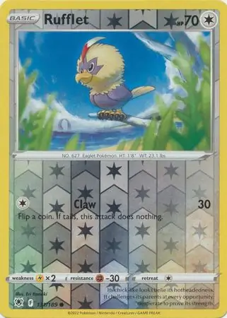 131/189 Rufflet ASR Common Reverse Holo