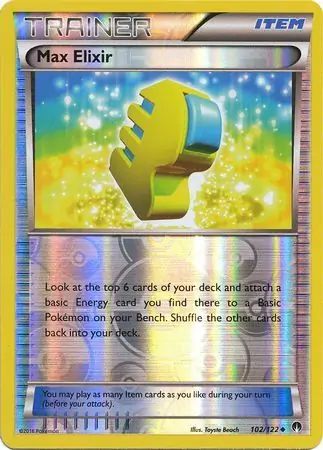 102/122 Max Elixir BKP Uncommon Reverse Holo