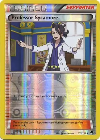 107/122 Professor Sycamore BKP Uncommon Reverse Holo