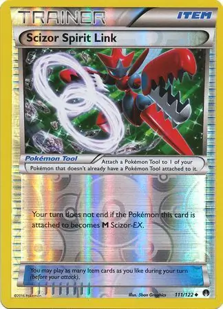 111/122 Scizor Spirit Link BKP Uncommon Reverse Holo