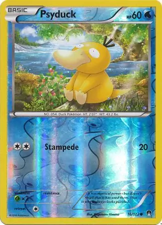 16/122 Psyduck BKP Common Reverse Holo
