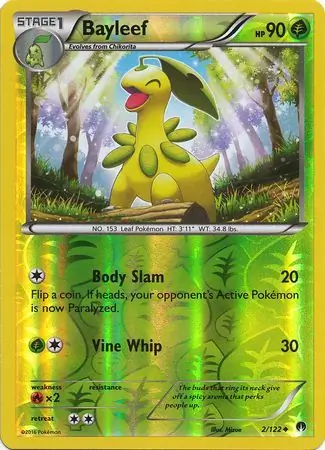 2/122 Bayleef BKP Uncommon Reverse Holo