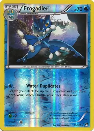 39/122 Frogadier BKP Uncommon Reverse Holo