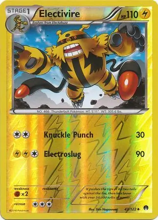 43/122 Electivire BKP Uncommon Reverse Holo