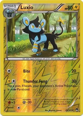 45/122 Luxio BKP Uncommon Reverse Holo