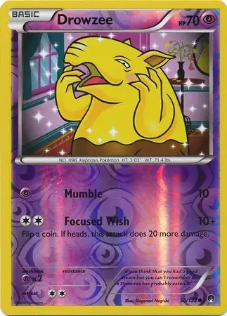 50/122 Drowzee BKP Common Reverse Holo