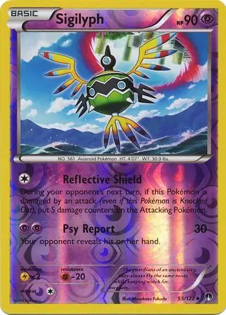 55/122 Sigilyph BKP Uncommon Reverse Holo