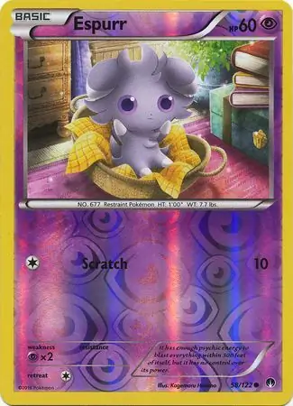 58/122 Espurr BKP Common Reverse Holo