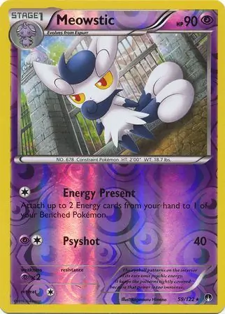 59/122 Meowstic BKP Rare Reverse Holo