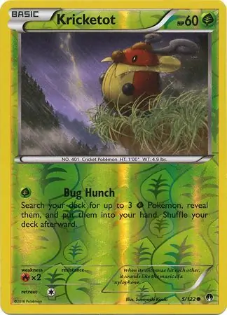 5/122 Kricketot BKP Common Reverse Holo