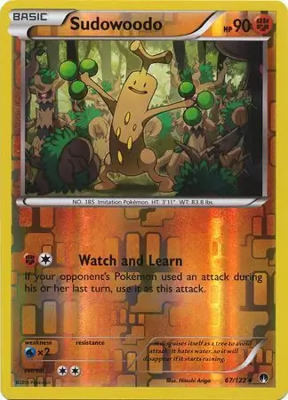 67/122 Sudowoodo BKP Uncommon Reverse Holo