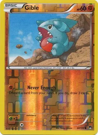 68/122 Gible BKP Common Reverse Holo