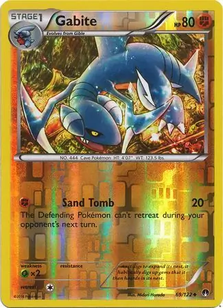 69/122 Gabite BKP Uncommon Reverse Holo