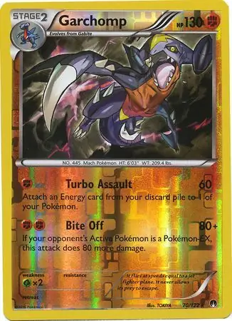 70/122 Garchomp BKP Rare Holo Reverse Holo