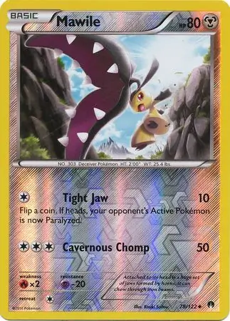 78/122 Mawile BKP Uncommon Reverse Holo