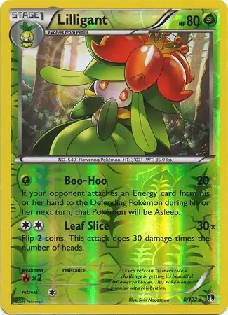 8/122 Lilligant BKP Rare Reverse Holo
