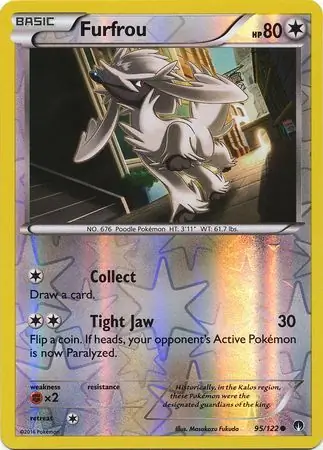 95/122 Furfrou BKP Common Reverse Holo