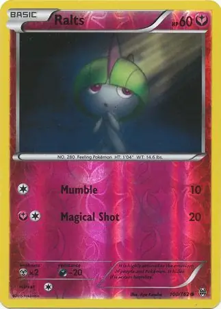 100/162 Ralts BKT Common Reverse Holo