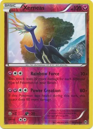 107/162 Xerneas BKT Rare Holo Reverse Holo