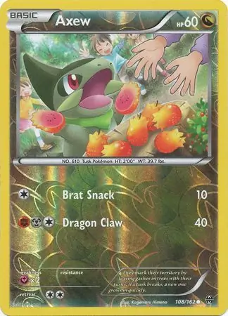 108/162 Axew BKT Common Reverse Holo