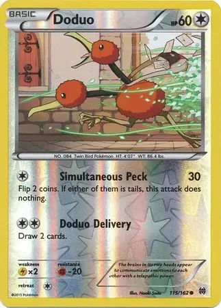 115/162 Doduo BKT Common Reverse Holo