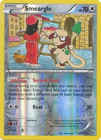 123/162 Smeargle BKT Rare Reverse Holo