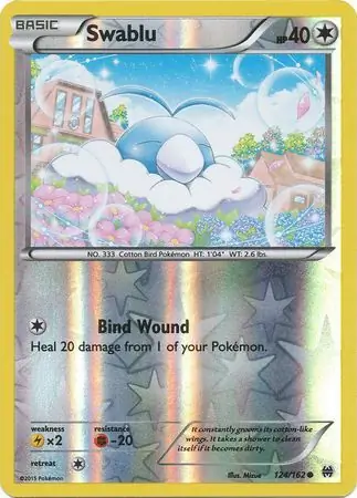 124/162 Swablu BKT Common Reverse Holo