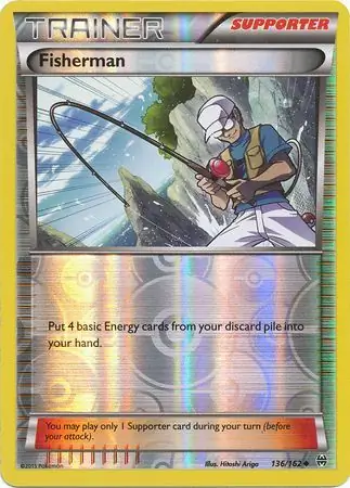 136/162 Fisherman BKT Uncommon Reverse Holo