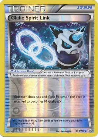 139/162 Glalie Spirit Link BKT Uncommon Reverse Holo