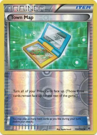 150/162 Town Map BKT Uncommon Reverse Holo
