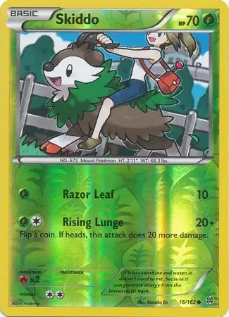 16/162 Skiddo BKT Common Reverse Holo