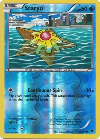 29/162 Staryu BKT Common Reverse Holo