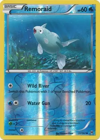 31/162 Remoraid BKT Common Reverse Holo