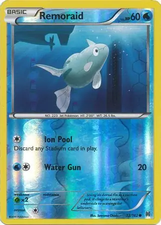 32/162 Remoraid BKT Common Reverse Holo