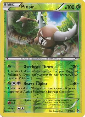 3/162 Pinsir BKT Uncommon Reverse Holo
