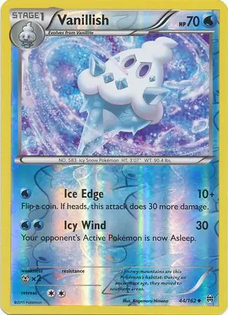 44/162 Vanillish BKT Uncommon Reverse Holo