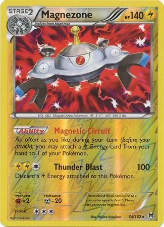 54/162 Magnezone BKT Rare Holo Reverse Holo