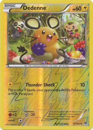 57/162 Dedenne BKT Uncommon Reverse Holo