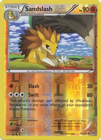 76/162 Sandslash BKT Uncommon Reverse Holo