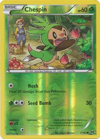 7/162 Chespin BKT Common Reverse Holo