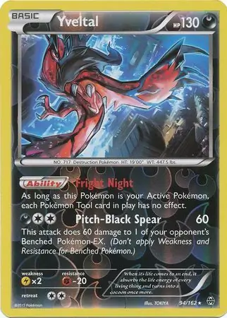 Yveltal BREAKthrough 94/162 Rare Holo Reverse Holo