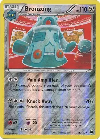 96/162 Bronzong BKT Rare Reverse Holo