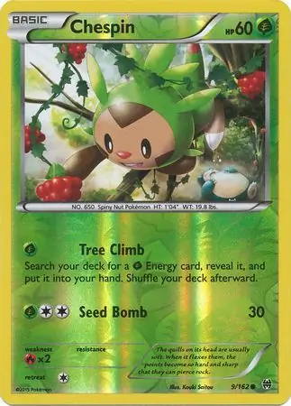 9/162 Chespin BKT Common Reverse Holo